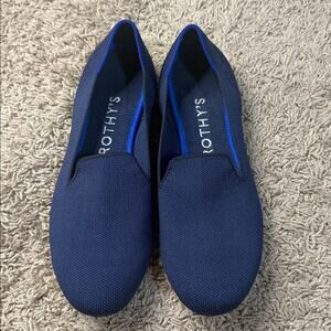 Rothy’s Women Navy Round Toe Slip On Flat Shoes Size 8.5
